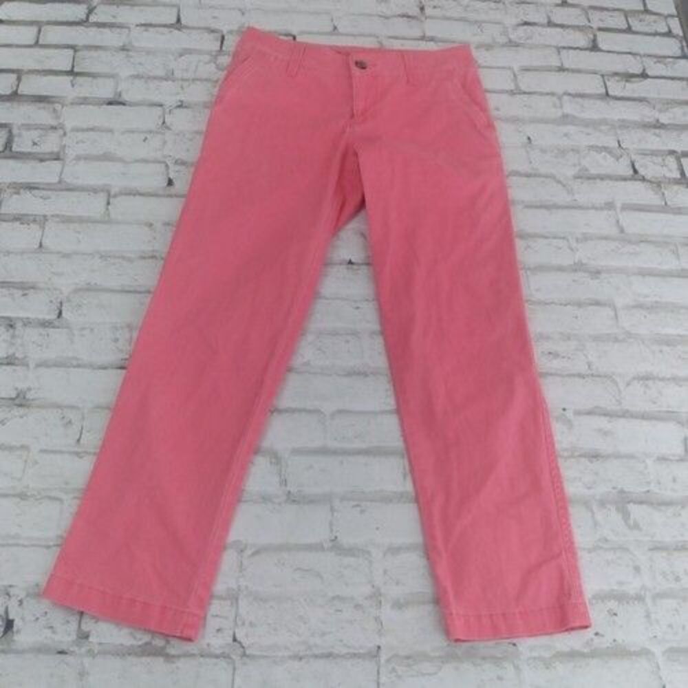 Sonoma Pants Women 2 Pink Broken In Chino Low Rise Cotton Stretch Casual
